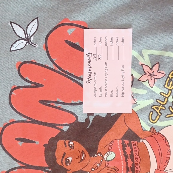 Disney Moana Doodle Portrait Women's Crewneck Sweatshirt, Unisex, Like New, 3XL - Picture 14 of 14